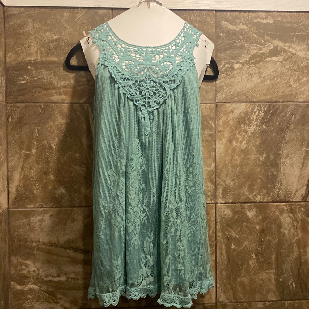 SB teal sleeveless